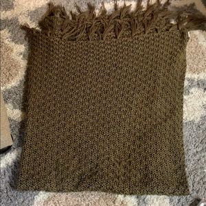 Olive Green Throw Blanket